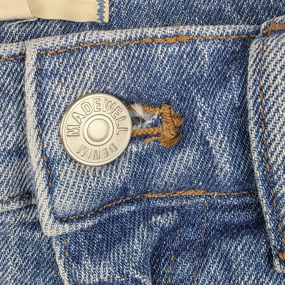 Madewell Jeans Womens Size 26P Petite 90s Straight Jean High Rise Blue Denim - Picture 6 of 11